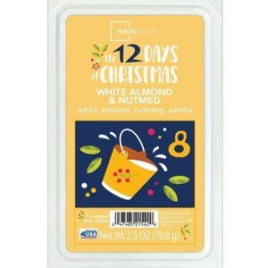 Mainstays 8th Day 12 Days Of Christmas White Almond & Nutmeg Scented Wax Cubes